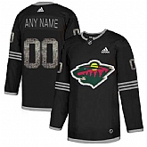 Customized Men's Wild Any Name & Number Black Shadow Logo Print Adidas Jersey,baseball caps,new era cap wholesale,wholesale hats